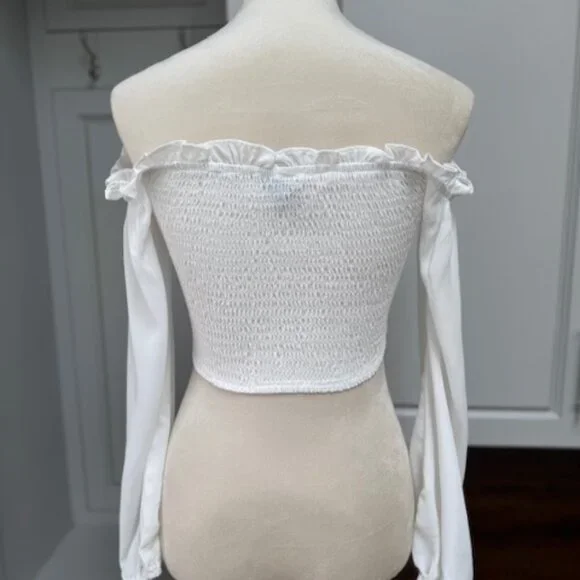 NWOT Off the Shoulder Corset Top - Picture 5 of 9